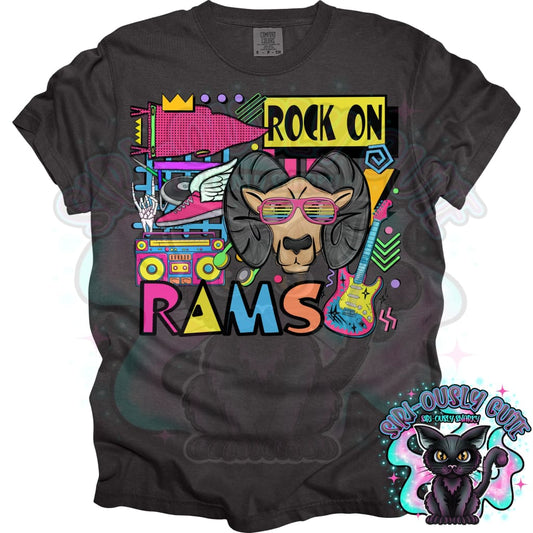 90S Rock On Rams Track And Field Mascot
