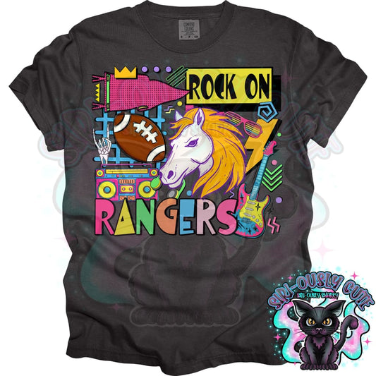 90S Rock On Rangers (Horse) Football Mascot