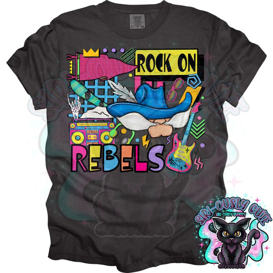 90S Rock On Rebels Snowboarding Mascot