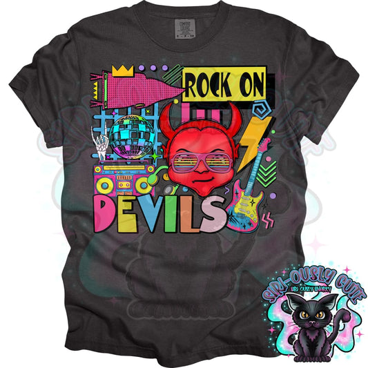 90S Rock On Red Devils Dance Mascot