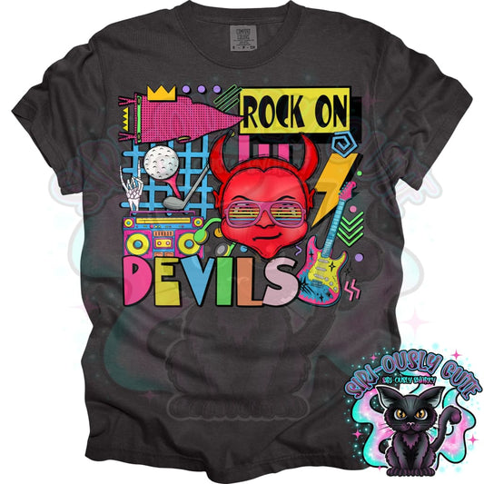 90S Rock On Red Devils Golf Mascot