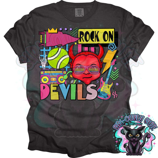 90S Rock On Red Devils Tennis Mascot