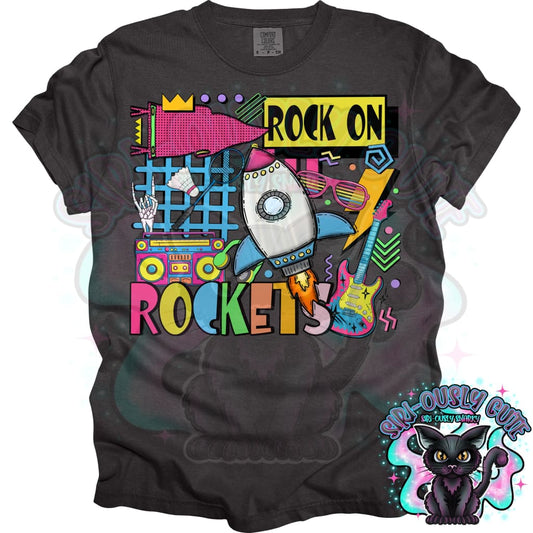 90S Rock On Rockets Badminton Mascot