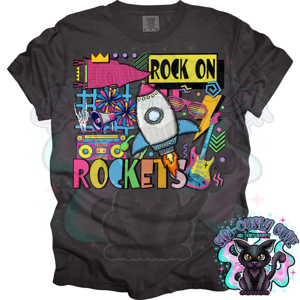 90S Rock On Rockets Cheer Mascot