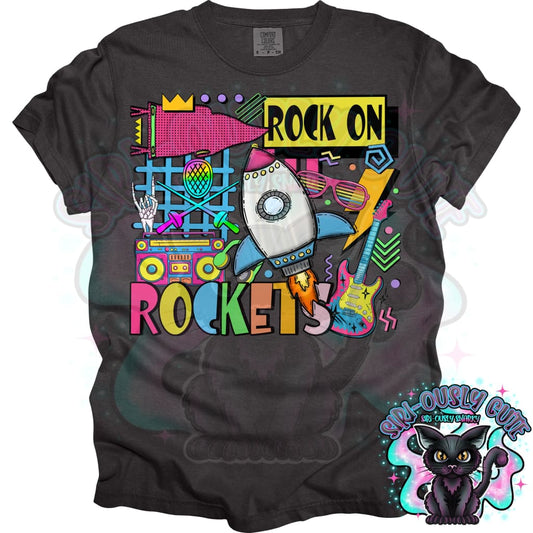 90S Rock On Rockets Fencing Mascot