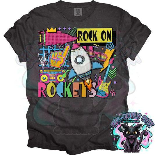 90S Rock On Rockets Mascot