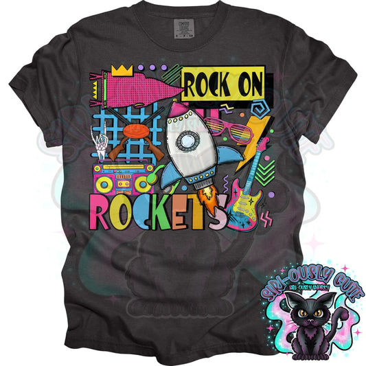 90S Rock On Rockets Shooting Mascot