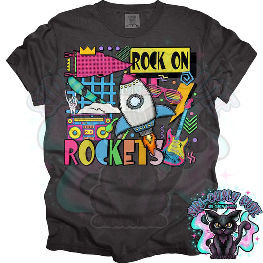 90S Rock On Rockets Snowboarding Mascot