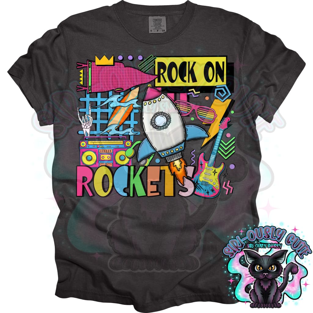 90S Rock On Rockets Surfing Mascot
