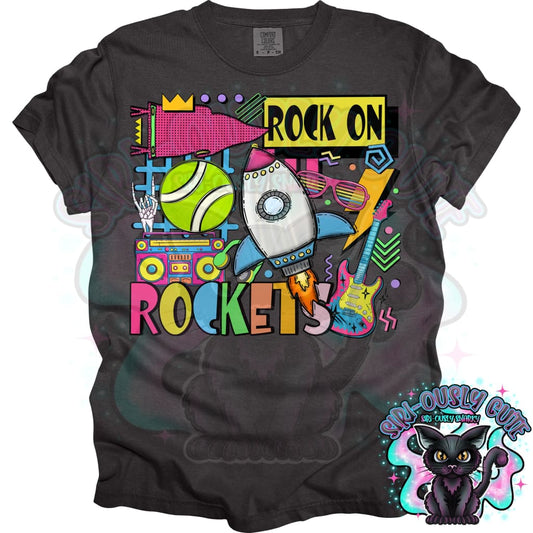 90S Rock On Rockets Tennis Mascot