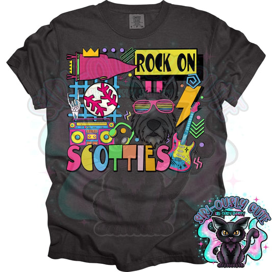 90S Rock On Scotties Baseball Mascot