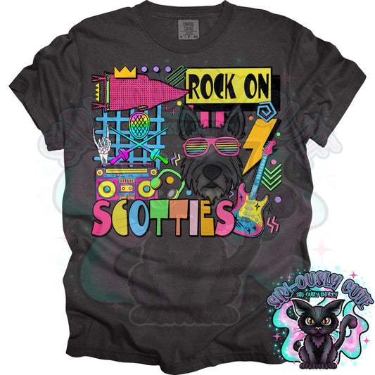 90S Rock On Scotties Fencing Mascot