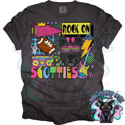 90S Rock On Scotties Football Mascot