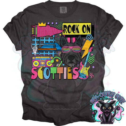 90S Rock On Scotties Gymnastics Mascot