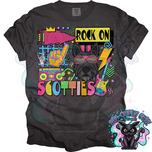 90S Rock On Scotties Mascot