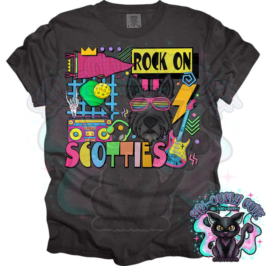 90S Rock On Scotties Pickleball Mascot
