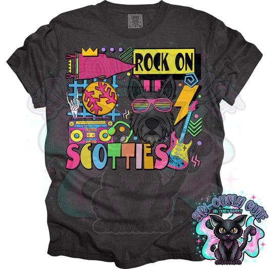 90S Rock On Scotties Softball Mascot