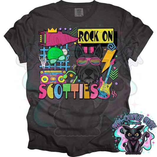 90S Rock On Scotties Swim Mascot