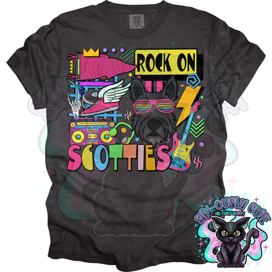 90S Rock On Scotties Track And Field Mascot