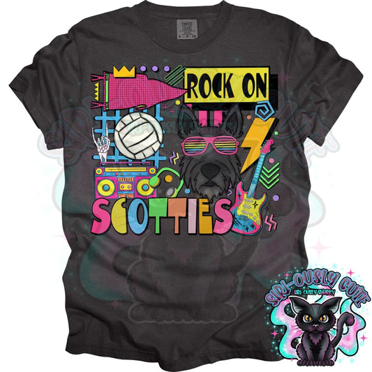 90S Rock On Scotties Volleyball Mascot