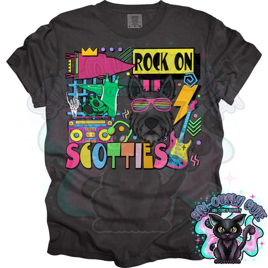 90S Rock On Scotties Wrestling Mascot