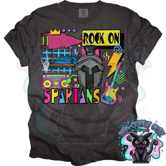 90S Rock On Spartans Gymnastics Mascot