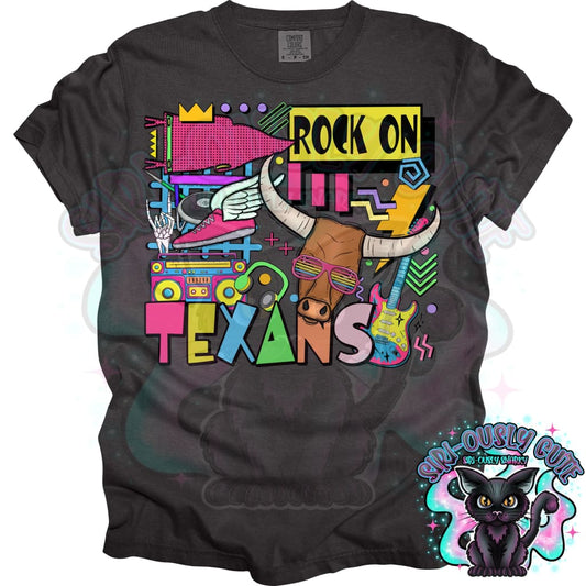 90S Rock On Texans Track And Field Mascot