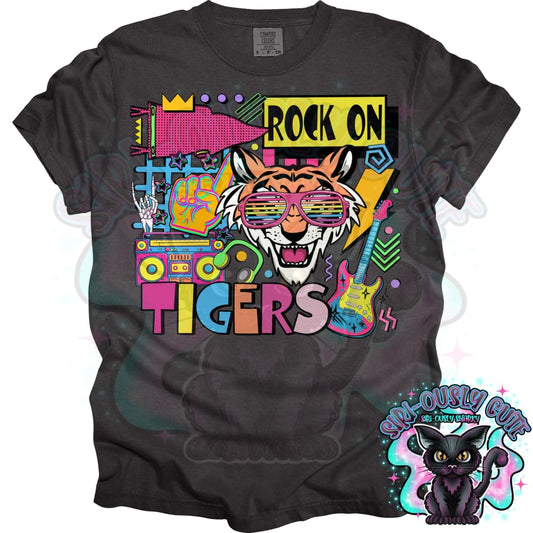 90S Rock On Tigers Mascot