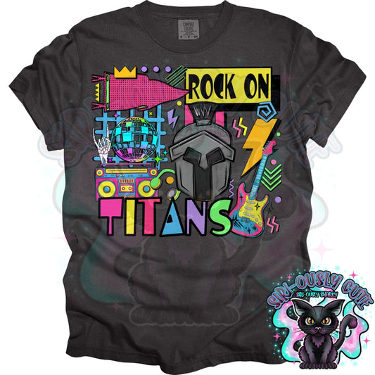 90S Rock On Titans Dance Mascot