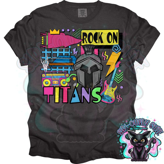 90S Rock On Titans Gymnastics Mascot