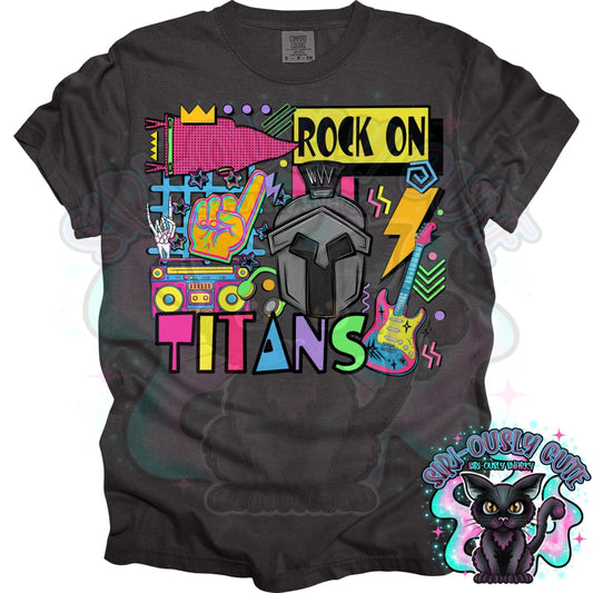 90S Rock On Titans Mascot