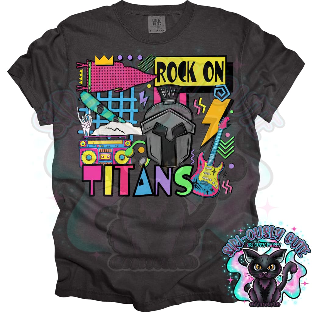 90S Rock On Titans Snowboarding Mascot