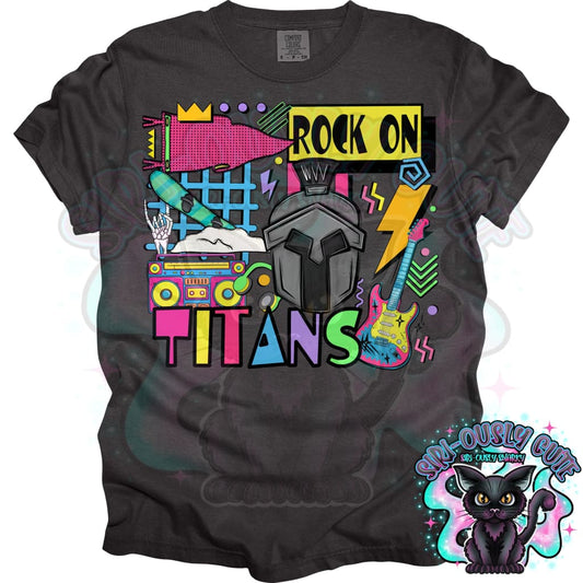 90S Rock On Titans Snowboarding Mascot