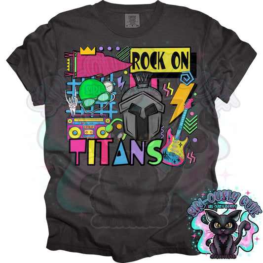 90S Rock On Titans Swimming Mascot