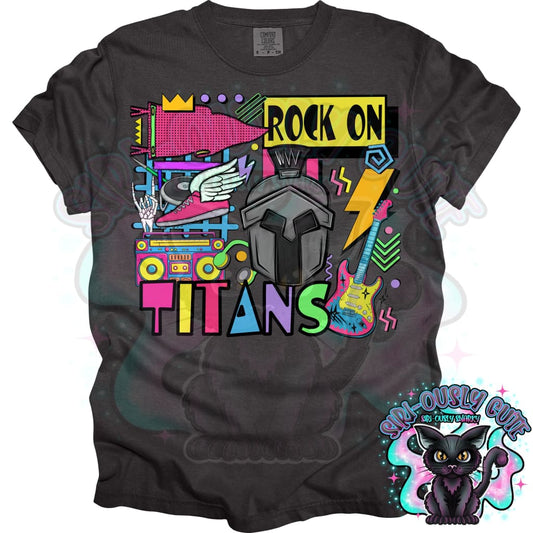 90S Rock On Titans Track And Field Mascot