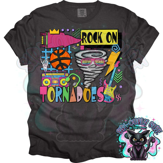 90S Rock On Tornadoes Basketball Mascot