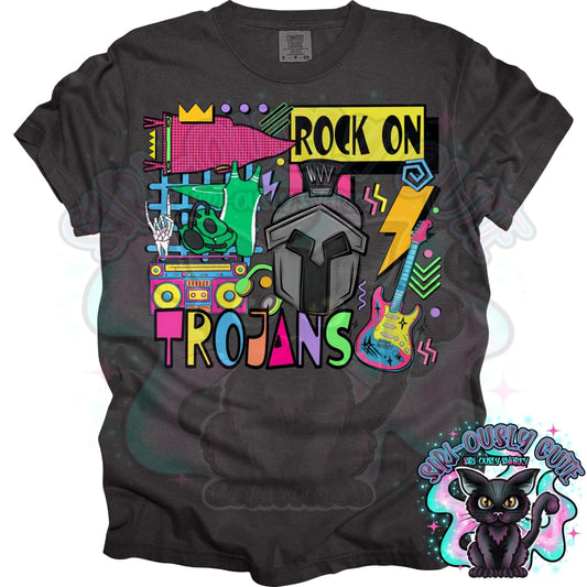 90S Rock On Trojans Wrestling Mascot