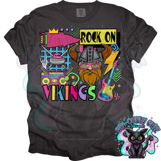 90S Rock On Vikings Curling Mascot
