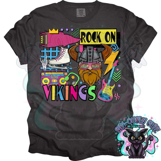 90S Rock On Vikings Ice Skating Mascot