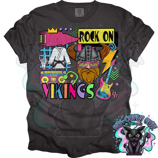 90S Rock On Vikings Karate Mascot
