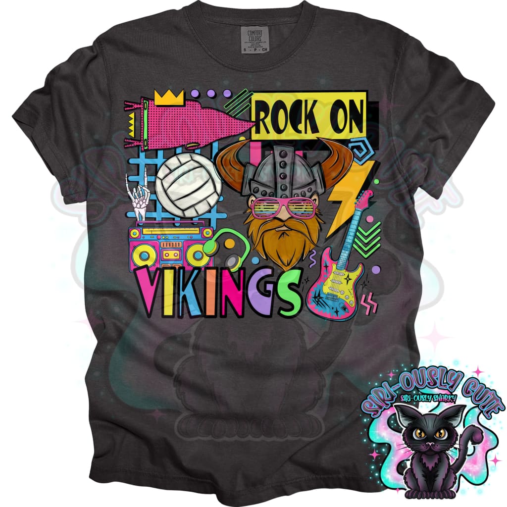 90S Rock On Vikings Volleyball Mascot