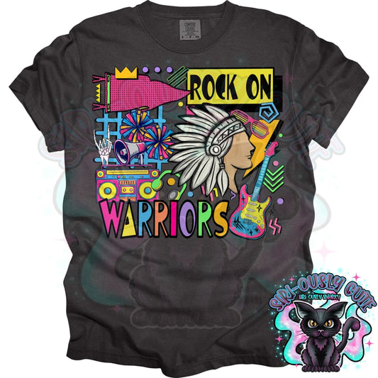 90S Rock On Warriors Cheer Mascot