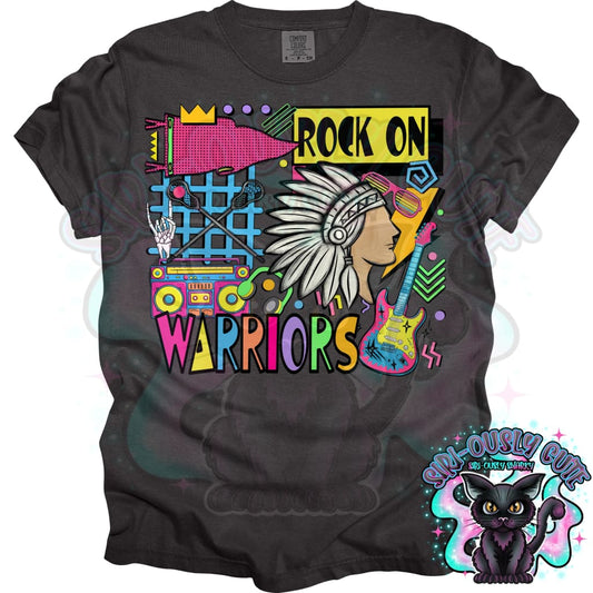 90S Rock On Warriors Lacrosse Mascot