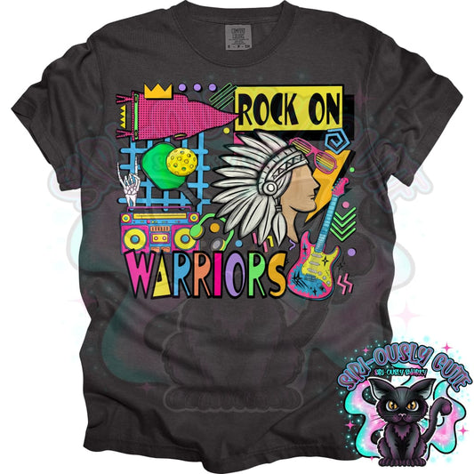 90S Rock On Warriors Pickleball Mascot