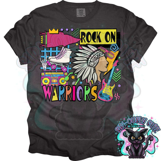 90S Rock On Warriors Rollerblading Mascot