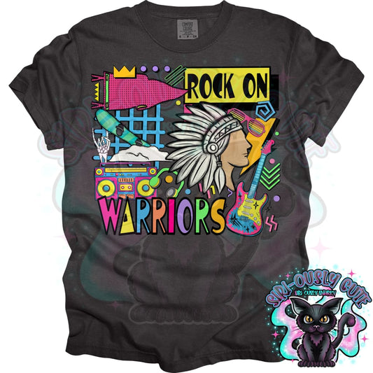 90S Rock On Warriors Snowboarding Mascot