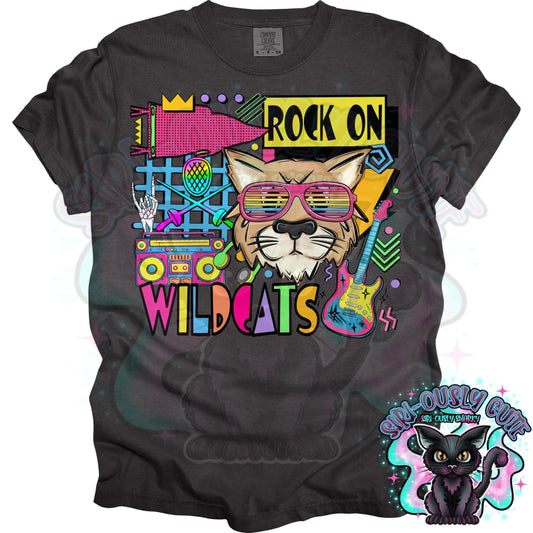 90S Rock On Wildcats Fencing Mascot