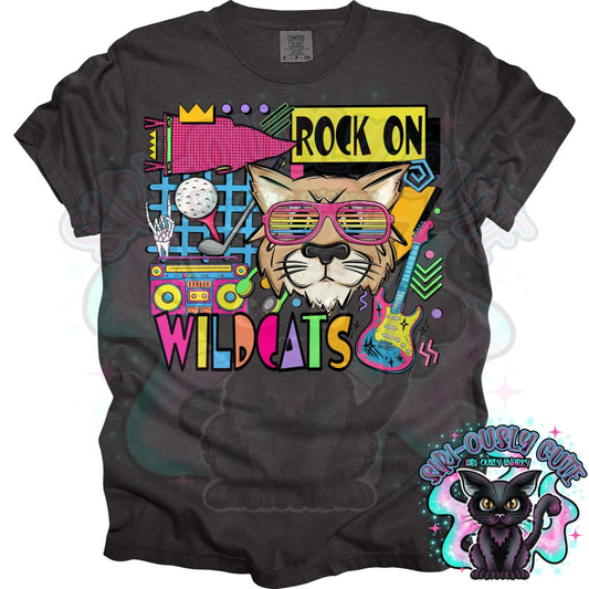 90S Rock On Wildcats Golf Mascot
