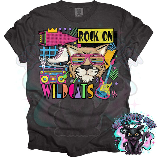 90S Rock On Wildcats Ice Skating Mascot