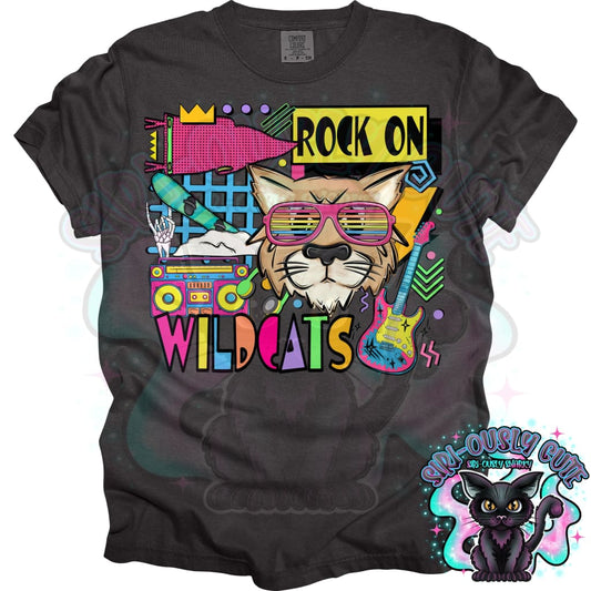 90S Rock On Wildcats Snowboarding Mascot